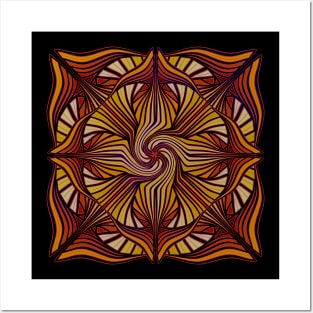 Stained glass mandala Posters and Art